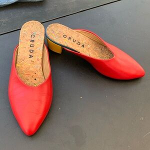 Red Women's Mules